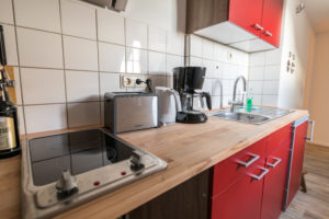 Küche der Ferienwohnung Zwergenreich